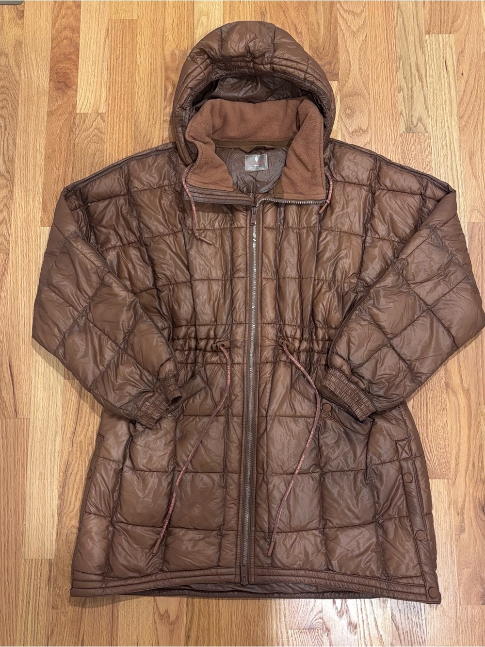FP Movement Patricia Packable Quilted Puffer Coat Brown XS